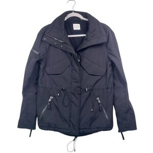 S13 New‎ York Black Utility Zip Front Jacket Drawstring Waist Size M